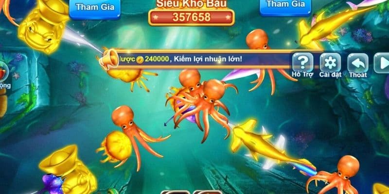 Bắn cá ăn xu 33Win: Bắn phá đại dương - Rinh ngay kho báu 5 Hướng dẫn thao tác chơi bắn cá ăn xu trực tuyến